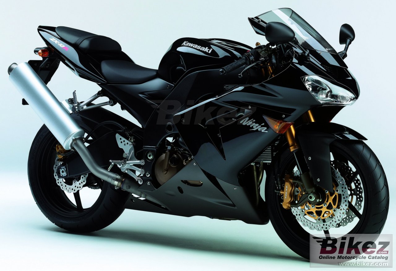 Big Kawasaki ninja zx-10 r picture and wallpaper from Bikez.com